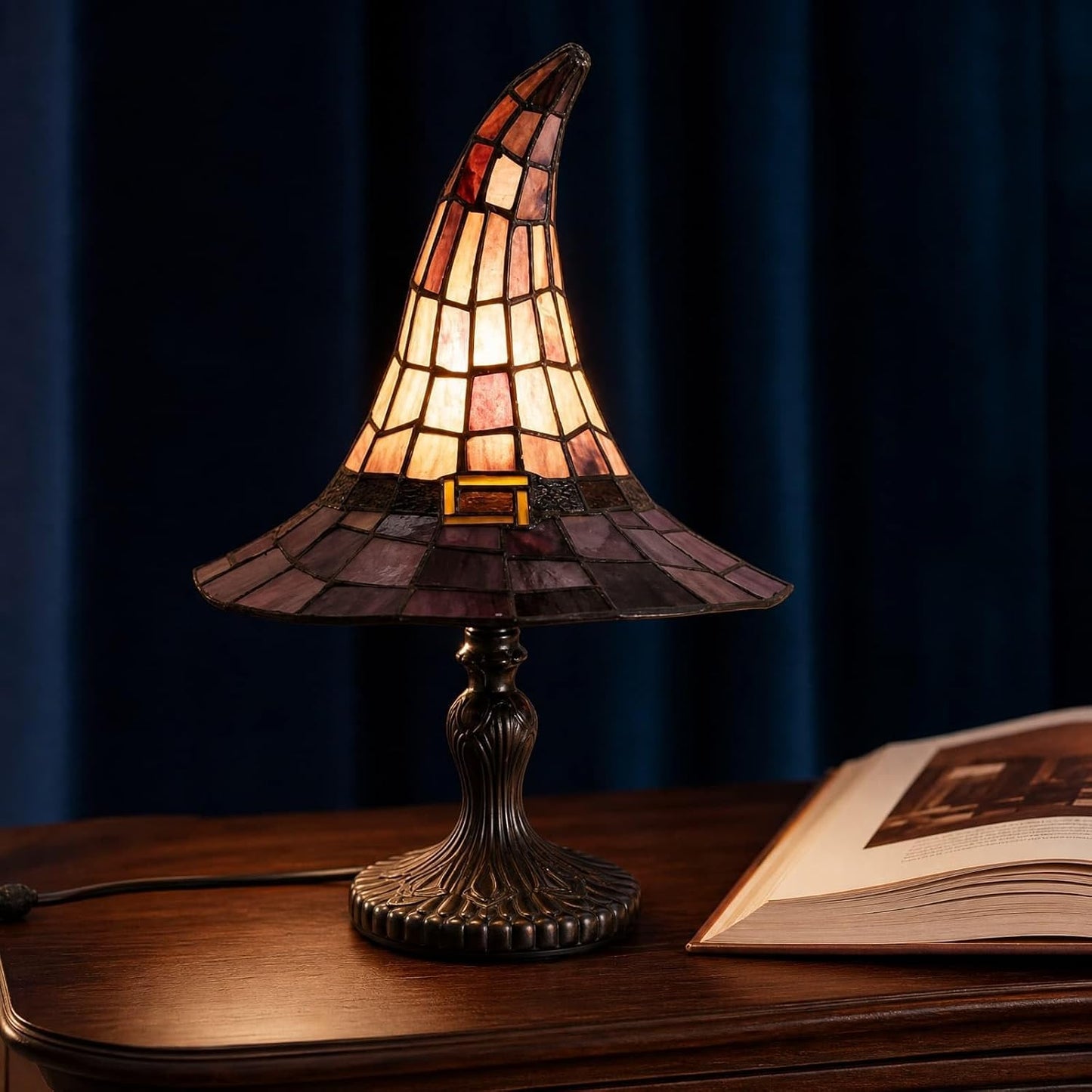 Willow Lane Handcrafted Witch Hat Lamp