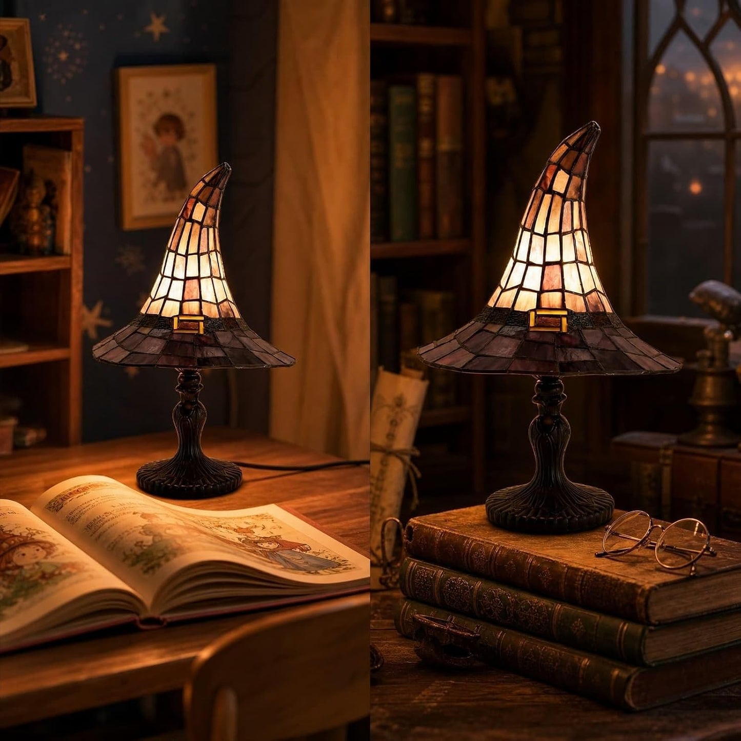 Willow Lane Handcrafted Witch Hat Lamp
